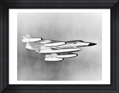 Framed Low angle view of a fighter plane in flight, B-58 Hustler Print