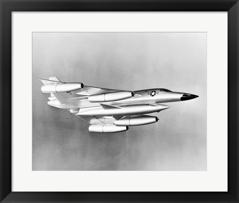 Framed Low angle view of a fighter plane in flight, B-58 Hustler Print