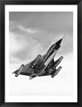 Framed Low angle view of a bomber plane in flight, B-58 hustler Print