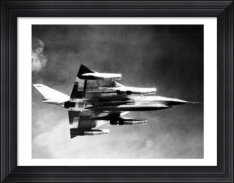 Framed Low angle view of a fighter plane in flight, B-58 Hustler Print