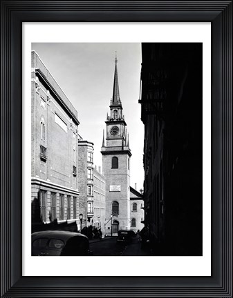Framed Low angle view of a clock tower, Boston, Massachusetts, USA Print