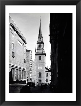 Framed Low angle view of a clock tower, Boston, Massachusetts, USA Print