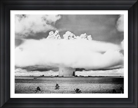 Framed Atomic bomb explosion Print