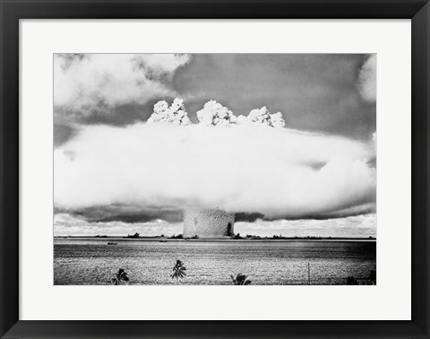 Framed Atomic bomb explosion Print
