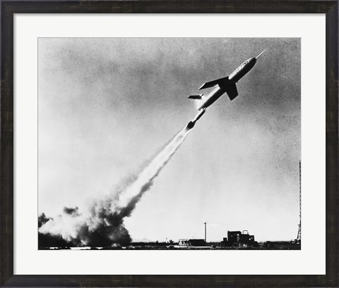 Framed Low angle view of a missile taking off, Martin TM-61B Matador Print