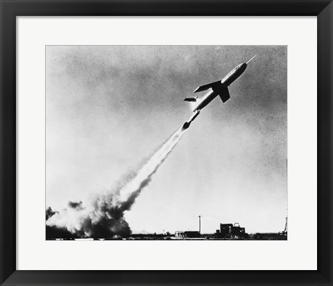 Framed Low angle view of a missile taking off, Martin TM-61B Matador Print