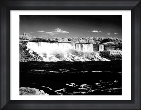 Framed Canada, Niagara Falls, Infrared view, taken from Canadian side Print
