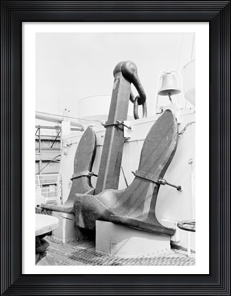 Framed Anchor on deck Print