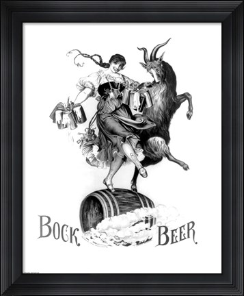 Framed Bock Beer Dance Print