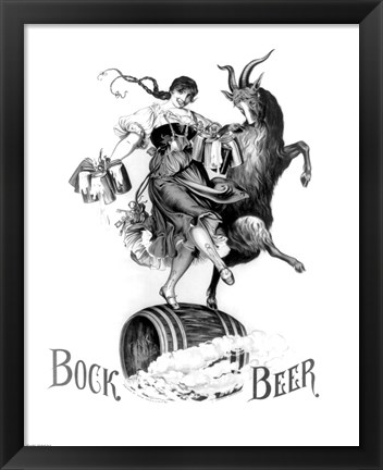 Framed Bock Beer Dance Print