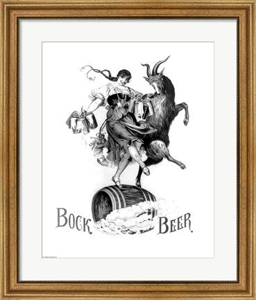 Framed Bock Beer Dance Print