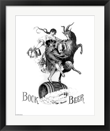 Framed Bock Beer Dance Print