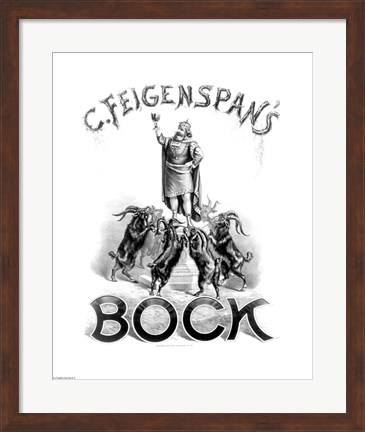 Framed C. Feigenspans Bock Print