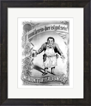 Framed Come in Don&#39;t Fear! It&#39;s Plesant Here Print