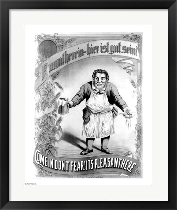 Framed Come in Don&#39;t Fear! It&#39;s Plesant Here Print