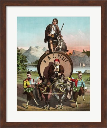 Framed Lager Beer Print
