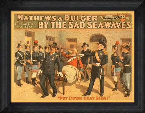 Framed Put Down That Bier Print