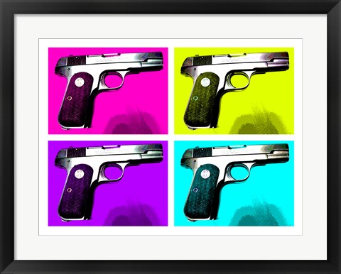 Framed 1903 Colt Hammerless Print
