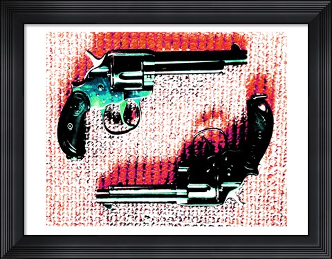 Framed Colt DA Model 1878 Cal. 45 Cal.44-40 Print