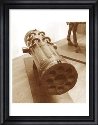 Framed Early 16th Century Ottoman Volley Gun Print