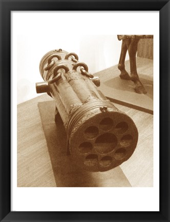 Framed Early 16th Century Ottoman Volley Gun Print