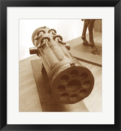 Framed Early 16th Century Ottoman Volley Gun Print