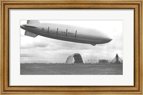Framed Zeppelin - B&amp;W Print