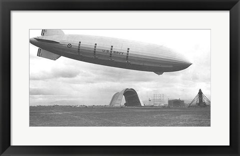 Framed Zeppelin - B&amp;W Print