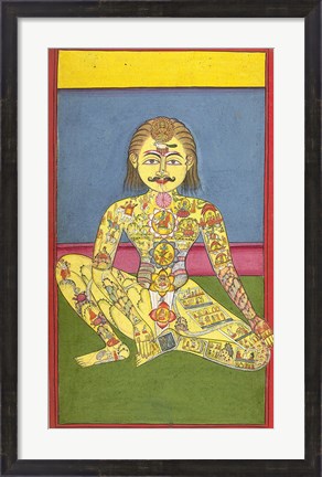 Framed Sapta Chakra, 1899 Print
