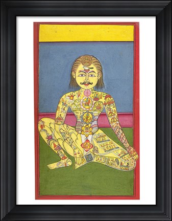 Framed Sapta Chakra, 1899 Print