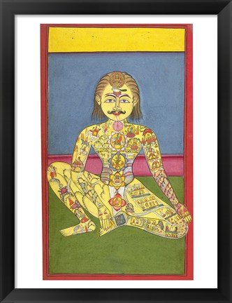 Framed Sapta Chakra, 1899 Print