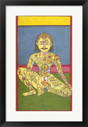 Framed Sapta Chakra, 1899 Print