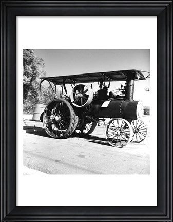 Framed USA, New York State, New York City, Twelve HP Steam Tractor 1910 by M Rumley Company Print