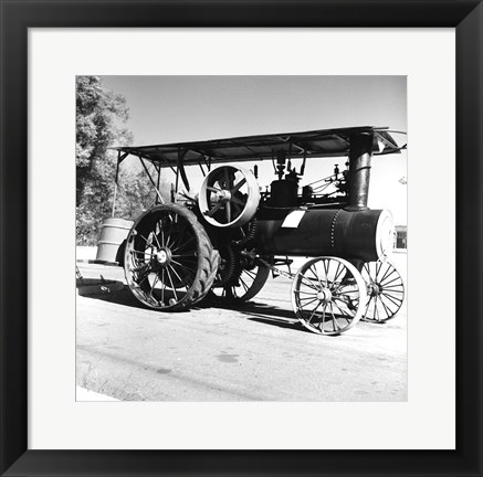 Framed USA, New York State, New York City, Twelve HP Steam Tractor 1910 by M Rumley Company Print