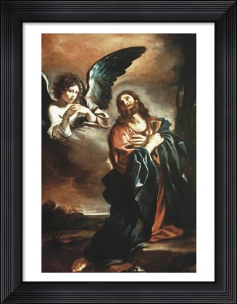 Framed Christ in Gethsemane Giovanni Francesco Barbieri Guercino (1591-1666/Italian) Print