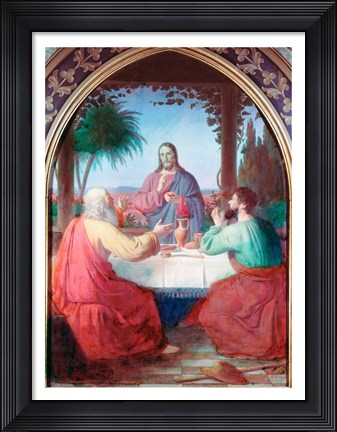 Framed Christ in Gethsemane Jorgen Pedersen Roed (1808-1888 Danish) Print