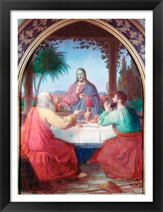 Framed Christ in Gethsemane Jorgen Pedersen Roed (1808-1888 Danish) Print