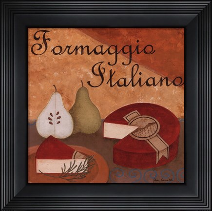 Framed Formaggio Italiano Print