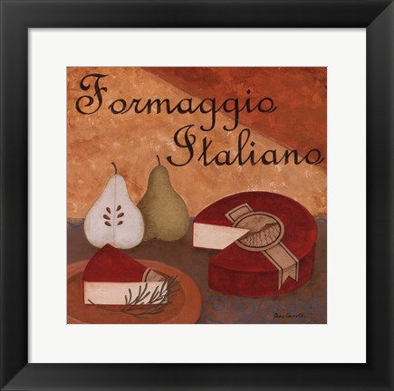 Framed Formaggio Italiano Print