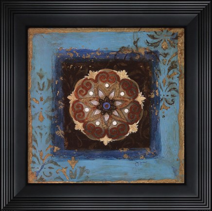 Framed Exotic Medallion II Print