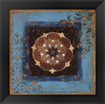 Framed Exotic Medallion II Print