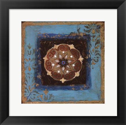 Framed Exotic Medallion II Print