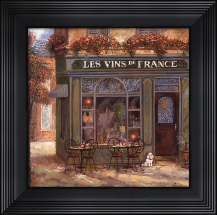Framed Wine Shop Print