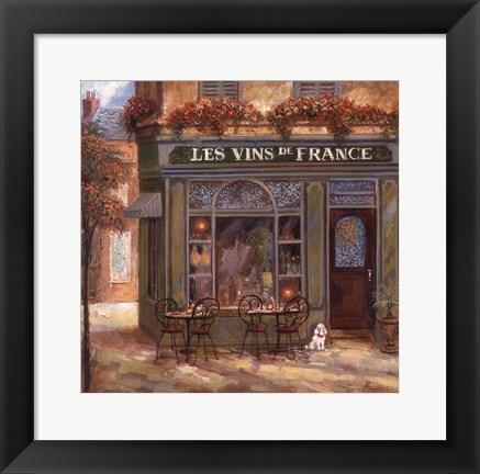 Framed Wine Shop Print