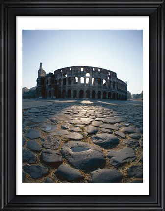 Framed Low angle view of an old ruin, Colosseum, Rome, Italy Print