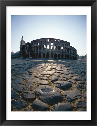 Framed Low angle view of an old ruin, Colosseum, Rome, Italy Print