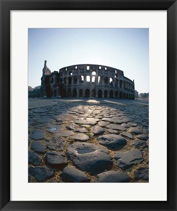 Framed Low angle view of an old ruin, Colosseum, Rome, Italy Print