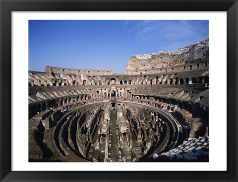 Framed High angle view of a coliseum, Colosseum, Rome, Italy Print