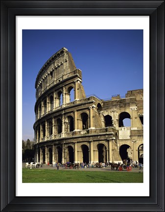 Framed Low angle view of a coliseum, Colosseum, Rome, Italy Vertical Print