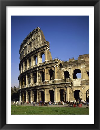 Framed Low angle view of a coliseum, Colosseum, Rome, Italy Vertical Print